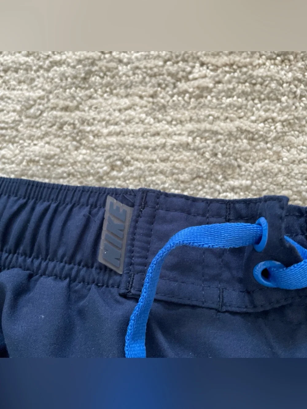 Nike Color Surge Stretch Swim Trunks Athletic Swimwear Blue Men’s Size Medium